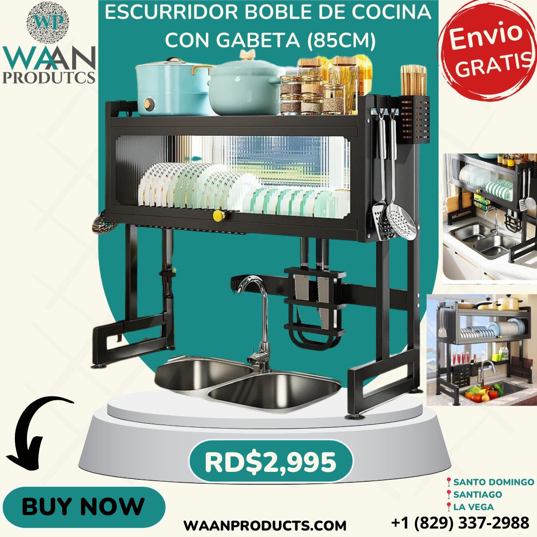 Escurridor Boble de Cocina con Gabeta (85cm)(#ENVIOGRATIS)